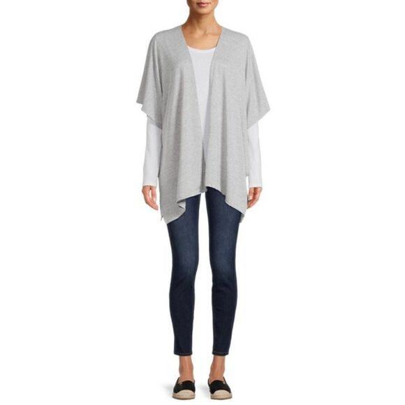 Women's Gray Multi Wear Wrap - Picture 1 of 7